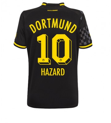 Borussia Dortmund Thorgan Hazard #10 Bortedrakt Kvinner 2022-23 Kortermet
